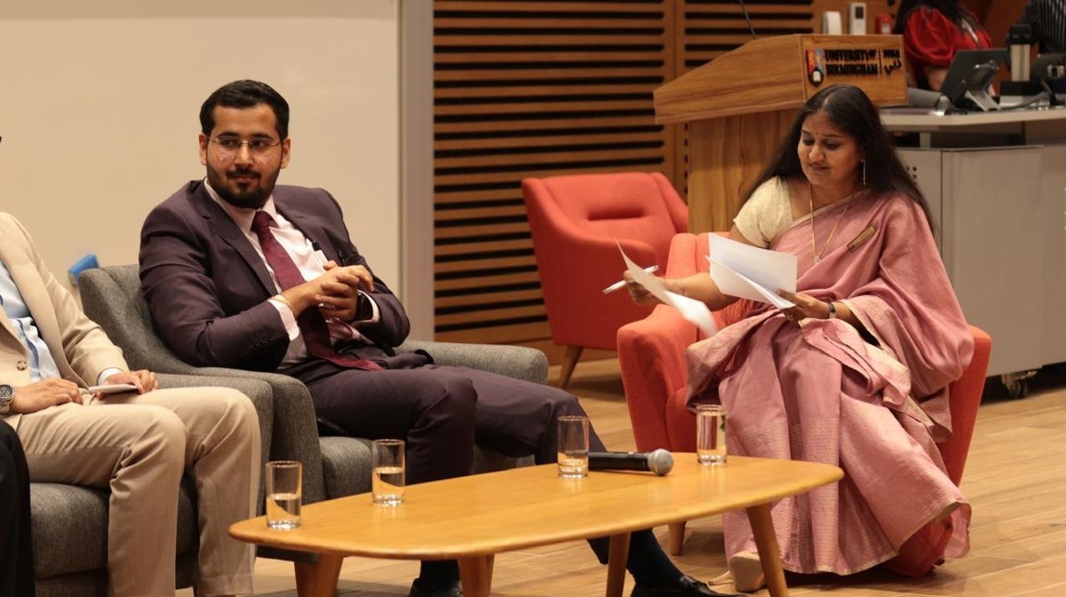 On the panel at University of Birmingham Dubai